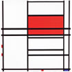 Composition of red and white: Nom 1. 1938/ Composition No.4. 1938/1942 (Second State)